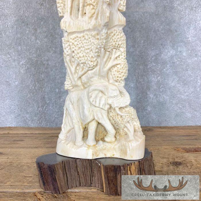 Carved Eland Scapula Safari Decor For Sale - Image 4