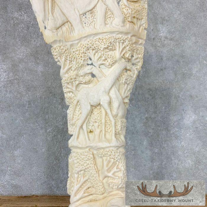 Carved Eland Scapula Safari Decor For Sale - Image 10