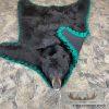 Black Bear Full-Size Taxidermy Rug For Sale - Image 3