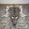 African Zebra Full-Size Taxidermy Rug For Sale - Image 2