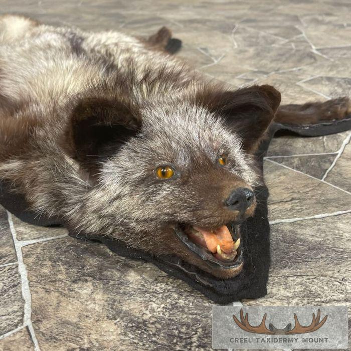 Cross Fox Full Rug Taxidermy Mount For Sale - Image 2