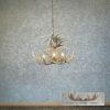 Four Light Whitetail Deer Antler Chandelier For Sale - Image 5