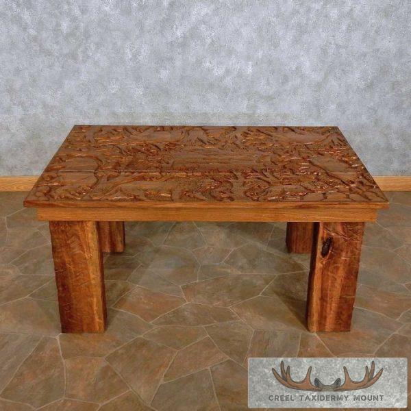 Carved Wood Table For Sale
