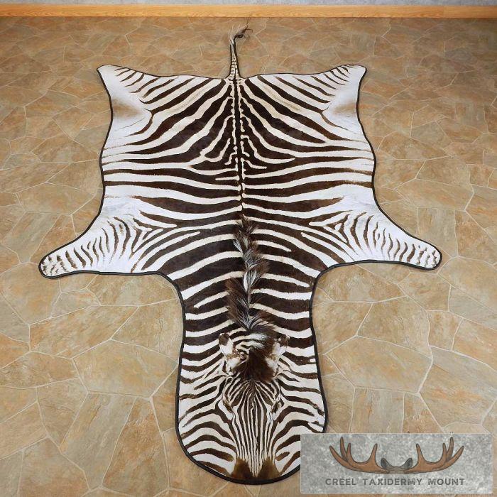 African Zebra Full-Size Rug For Sale