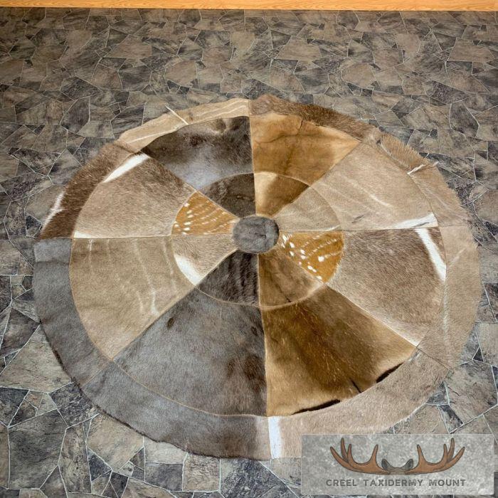 African Plains-Game Patchwork Rug For Sale