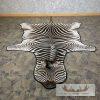 African Zebra Full-Size Taxidermy Rug For Sale
