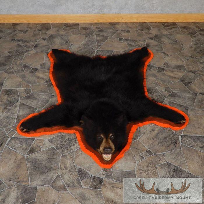 Black Bear Full-Size Taxidermy Rug For Sale