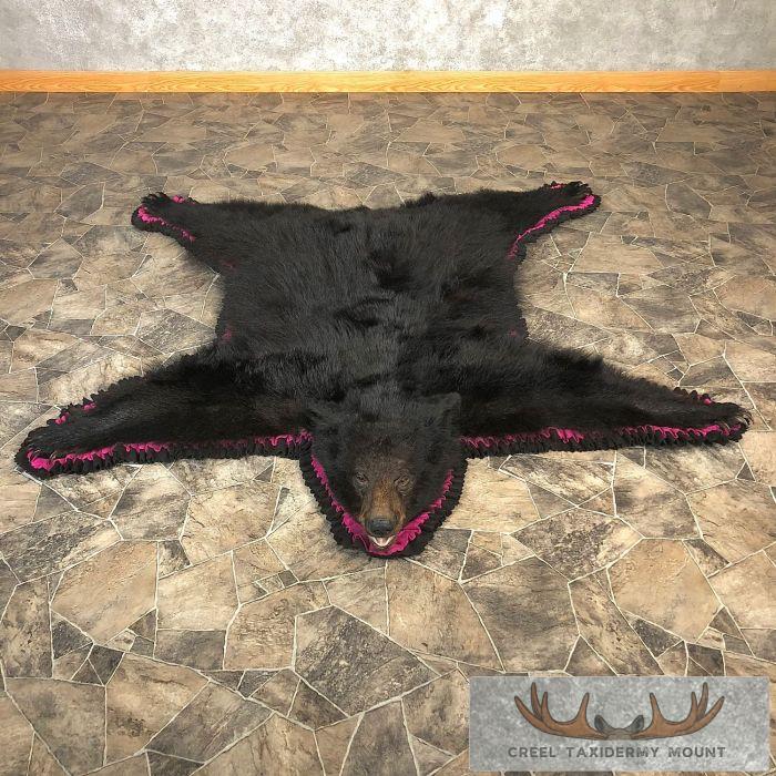 Black Bear Full-Size Taxidermy Rug For Sale