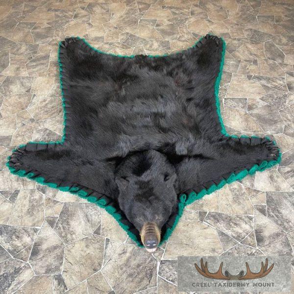 Black Bear Full-Size Taxidermy Rug For Sale