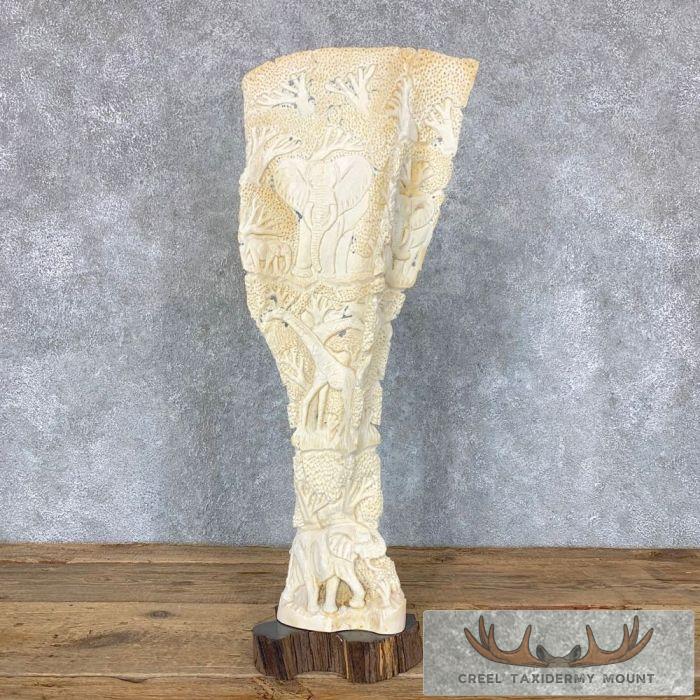 Carved Eland Scapula Safari Decor For Sale