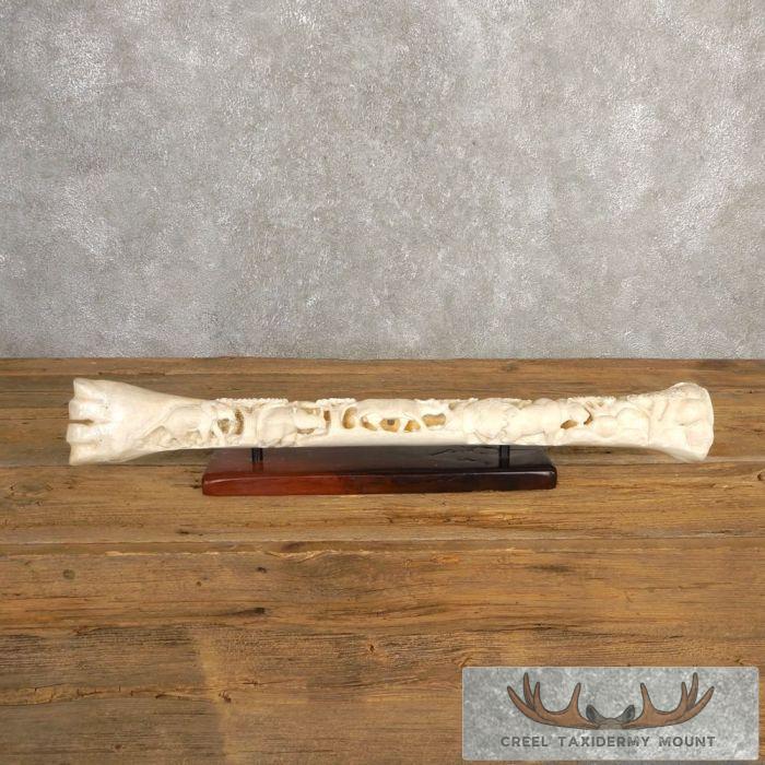 Carved Giraffe Bone Safari Decor For Sale
