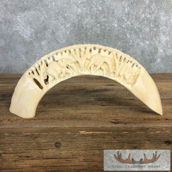 Carved Hippopotamus Tooth Taxidermy Mount For Sale