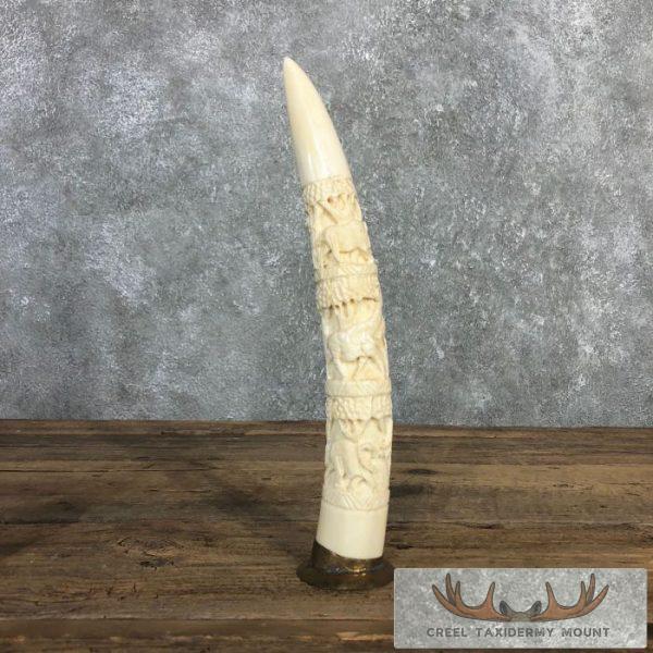 Carved Hippopotamus Tooth Taxidermy Mount For Sale