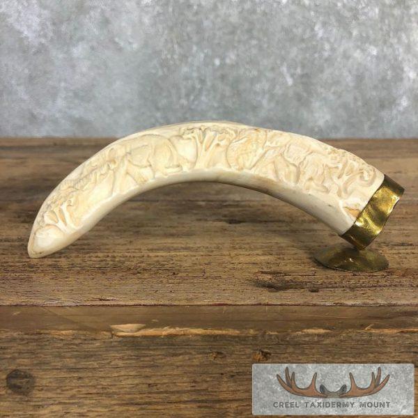 Carved Warthog Tooth Safari Decor For Sale
