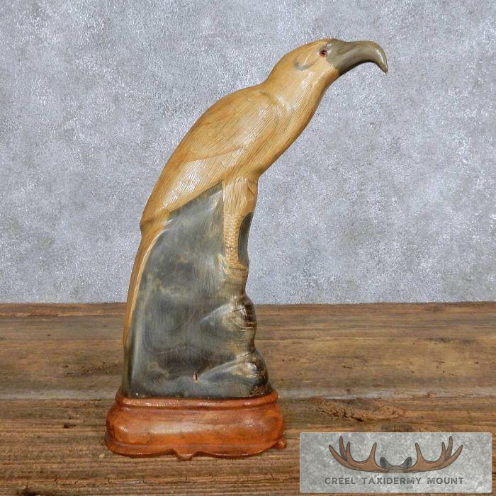 Asian Water Buffalo Horn Eagle Carving For Sale