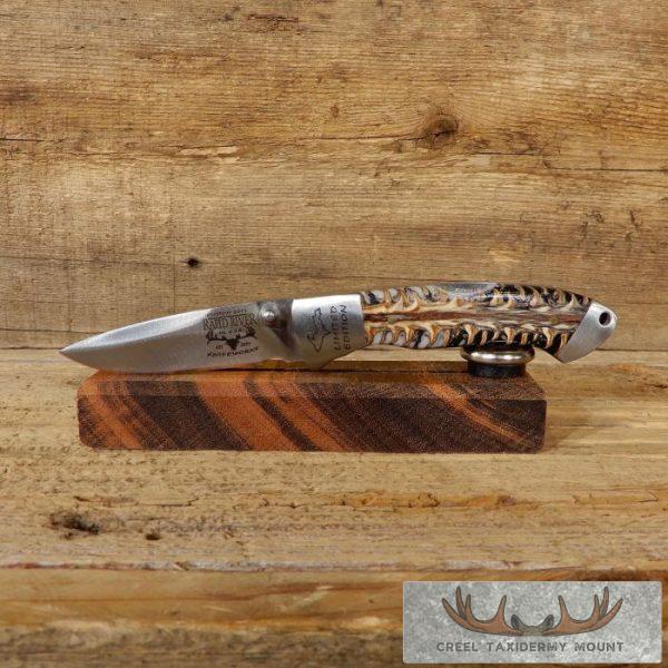 Folding Pocket Clip Knife with Genuine Pinecone Handle For Sale