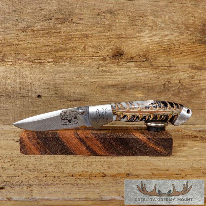 Folding Pocket Clip Knife with Genuine Pinecone Handle For Sale