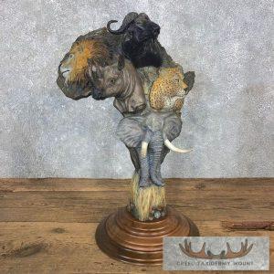 Fred Boyer African Big "5" Bronze Taxidermy