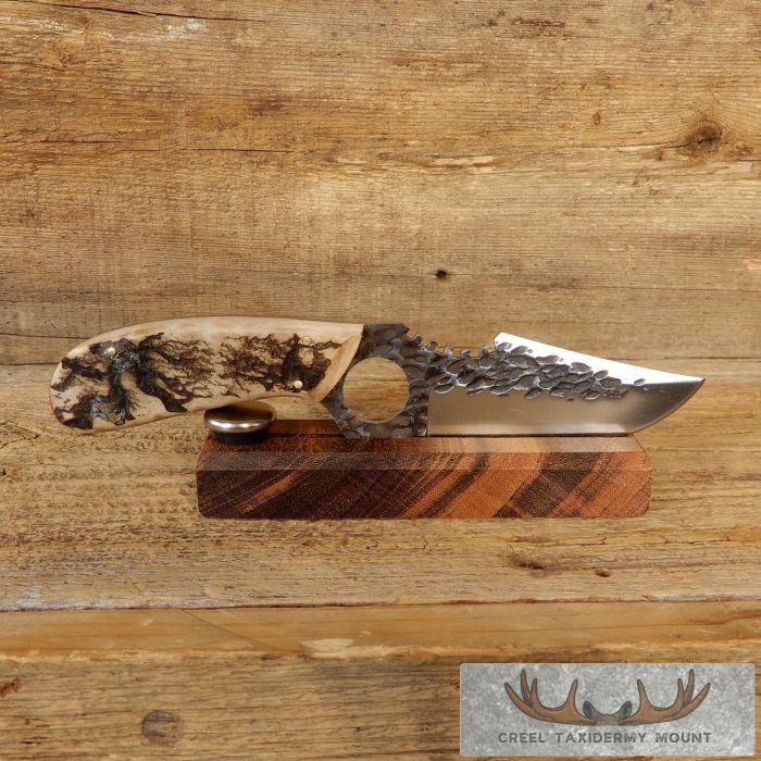 Kodiak XL Hammer-forged Knife with Thunderstruck Maple Handle for Sale