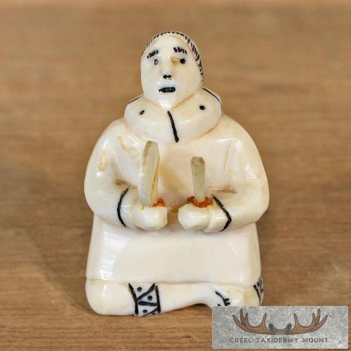 Ivory Eskimo Figurine For Sale