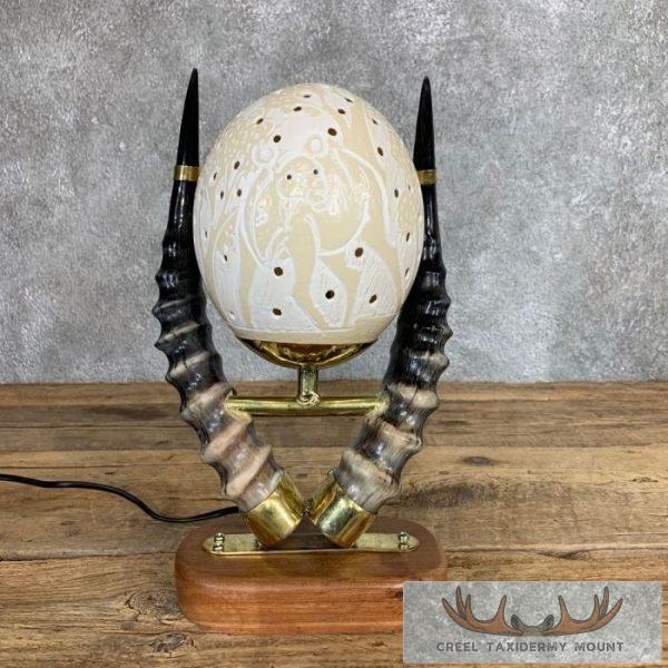 Ostrich Egg Lamp Safari Decor For Sale