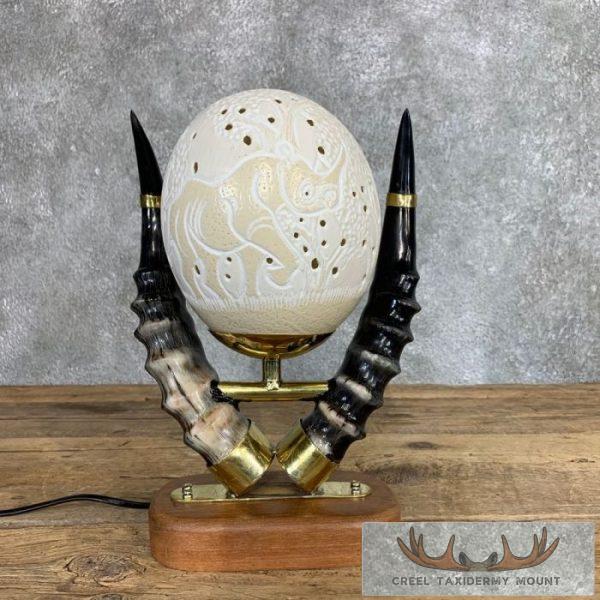 Ostrich Egg Lamp Safari Decor For Sale