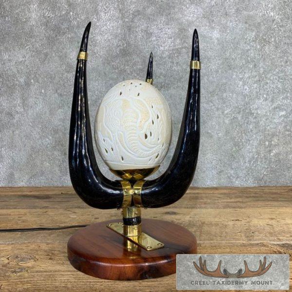 Ostrich Egg Lamp Safari Decor For Sale