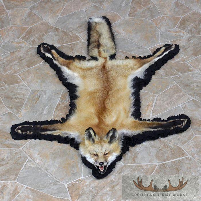 Red Fox Full Rug - Creel Taxidermy