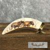 Scrimshaw Hippopotamus Tooth Safari Decor For Sale