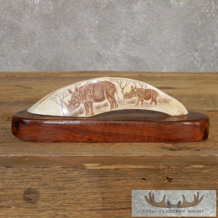 Scrimshaw Warthog Tooth Safari Decor For Sale