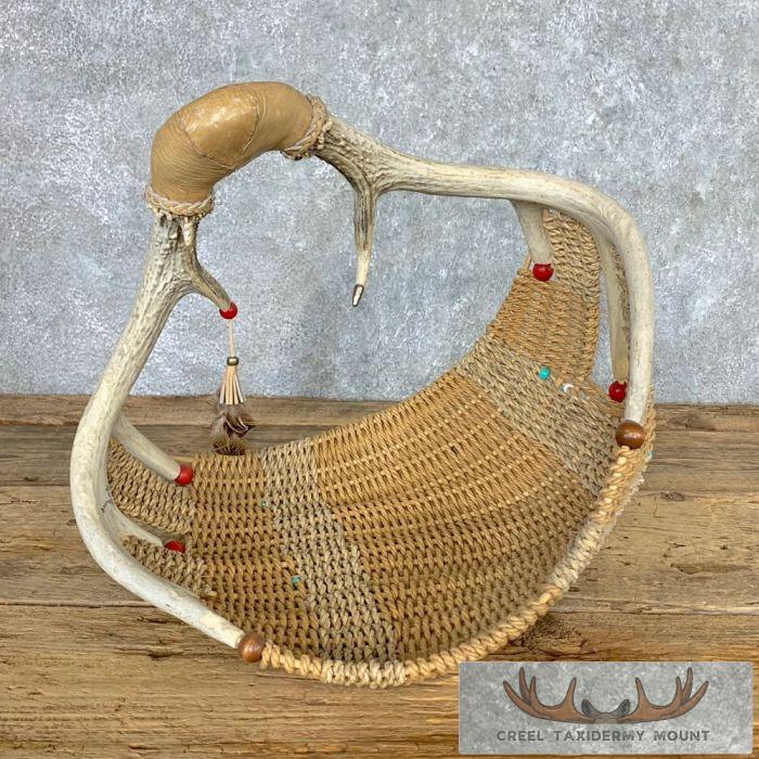 Whitetail Deer Antler Basket For Sale