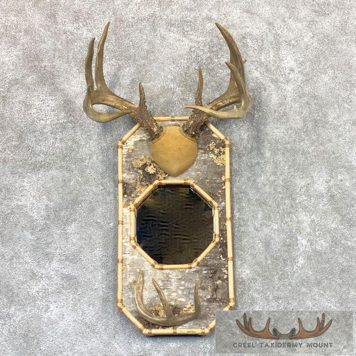 Whitetail Deer Mirrored Hatrack For Sale - Image 2