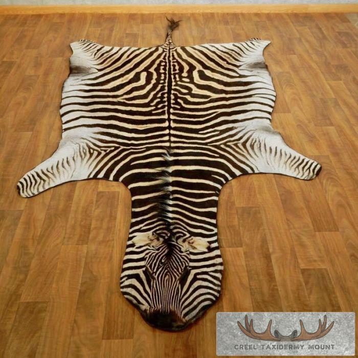 African Zebra Full-Size Rug For Sale