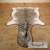 African Zebra Full-Size Taxidermy Rug For Sale